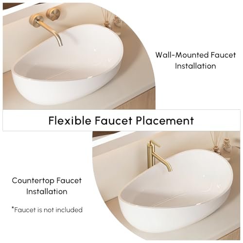Weibath 22.44'' Oval Vessel Sink
